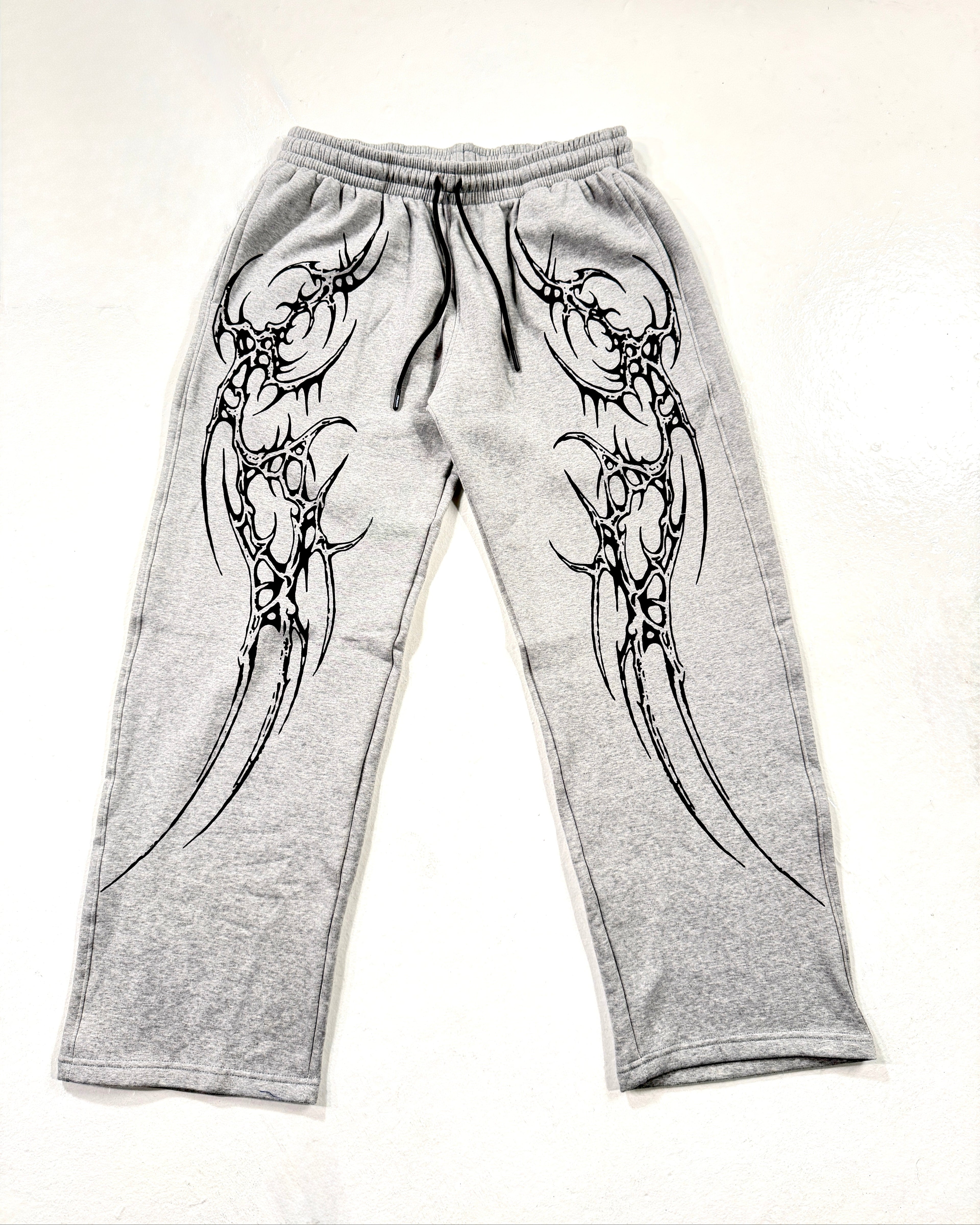 GRAY SAIYAN UNISEX STRAIGHT BAGGY PANTS (GENRAGE)