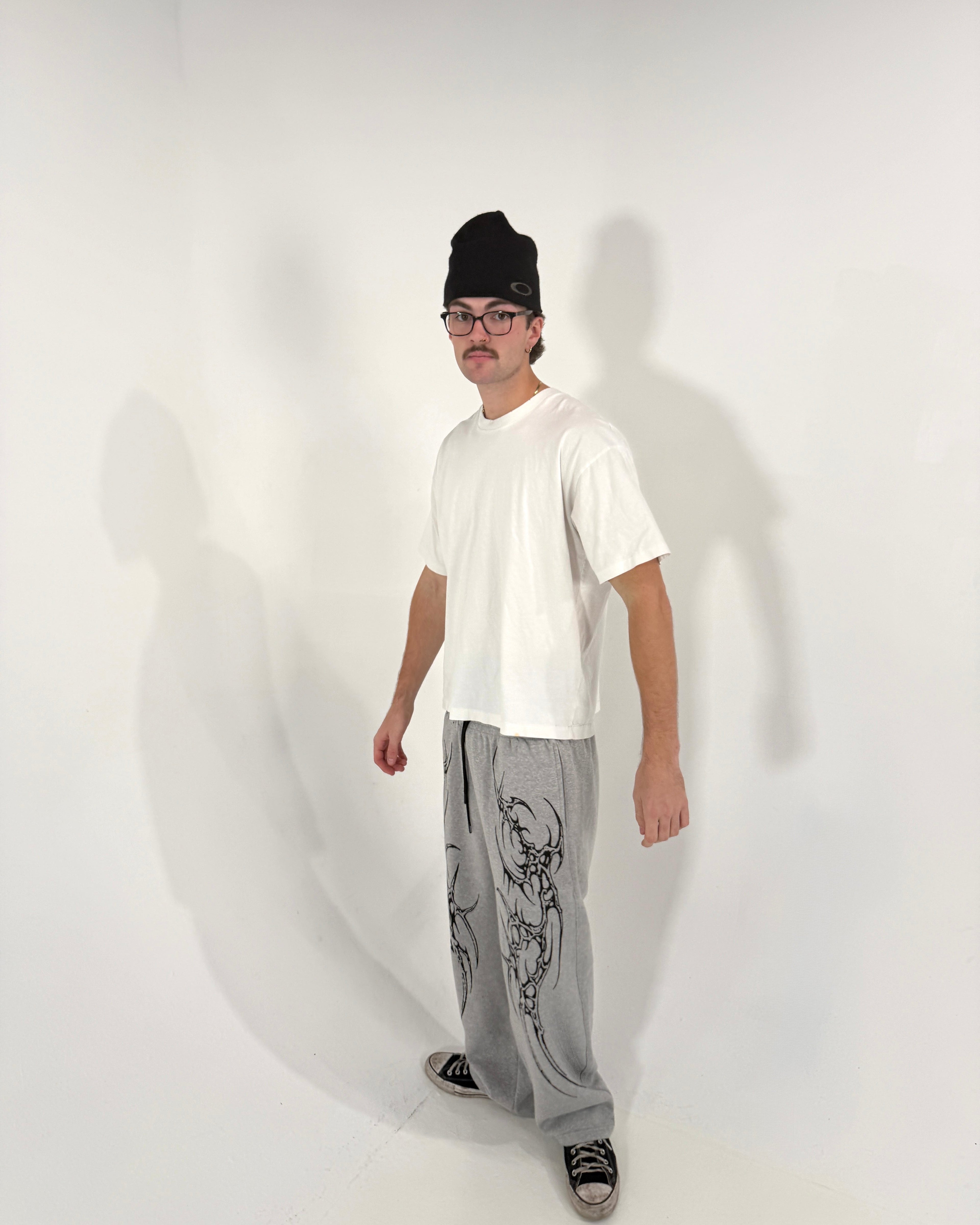 GRAY SAIYAN UNISEX STRAIGHT BAGGY PANTS (GENRAGE)